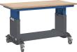 FORUM Arbeits- und Montagetisch B1500xT750xH710-1010mm mobil Produktbild img1 S
