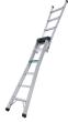 FORTIS 2-in-1 Sprossen- Steh-/Anlegeleiter m. Werkzeugk. Alu 5 Sprossen Höhe 1,80m/Höhe 2,95m Produktbild img2 S