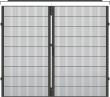 TTS Doppelflügeltür CleverProtect für Trennwandschutzgitter RAL9005 B2200xH2000mm Produktbild img1 S