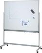 Fahrbare Planungstafel mit Whiteboard mit Ablageschale für Stifte/Schwamm B1550xH1945mm grau Produktbild img3 S