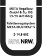 Palettenregal MULTIPAL B5655xT1100xH3300 mm leichte Ausführung Fachlast 1480kg Produktbild img8 S