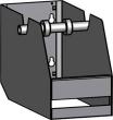 Schleifleinenabroller 3-fach für Lochwände Lochung 10X10 mm RAL 7019Rollenbreite bis 148 mm Produktbild img1 S