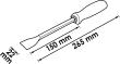 VIGOR Dichtungsschaber ∙ lang ∙ V1213 ∙ 22 mm Produktbild img6 S