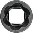 VIGOR Spiralnutenausdreher-Einsatz ∙ V2404N-6 ∙ 1/2 Zoll (12,5 mm) Vierkant hohl ∙ Außen Schraubenausdreher Profil ∙ SW 6 mm Produktbild img2 S