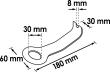 VIGOR Lösehebel und Cliplöser mit Zugöse ∙ V2492 ∙ 30 mm Produktbild img2 S