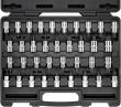 VIGOR Schraubendrehereinsatz Satz ∙ V2496 ∙ 1/2 Zoll (12,5 mm) Vierkant hohl ∙ Innen TORX® Profil, Innen Keilprofil Ribe-CV, Innen Sechskant Profil, Innen Vielzahn Profil XZN ∙ 36-teilig ∙ 5&nbsp;–&nbsp;19 · M5&nbsp;–&nbsp;M16 · T20&nbsp;–&nbsp;T70 ∙ Anzahl Werkzeuge: 36 Produktbild img6 S