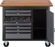 VIGOR Mobile Werkbank Series L ∙ leer ∙ V4813 ∙ L x B x H: 1091 mm x 481 mm x 1018 mm Produktbild img5 S