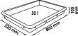 VIGOR Mehrzweckwanne ∙ 50&nbsp;l ∙ V5488 ∙ L x B x H: 800 mm x 520 mm x 100 mm Produktbild img8 S