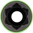 VIGOR Schlagschrauber Steckschlüsseleinsatz Satz ∙ V6312/10 ∙ 1/2 Zoll (12,5 mm) Vierkant hohl ∙ Außen Sechskant Profil, Radschrauben Hybrid Sonderprofil ∙ 10-teilig ∙ 15 – 22,2 mm ∙ Anzahl Werkzeuge: 10 Produktbild img6 S