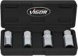 VIGOR Stehbolzen-Ausdreher Satz ∙ V6412/4 ∙ 1/2 Zoll (12,5 mm) Vierkant hohl ∙ 4-teilig ∙ Anzahl Werkzeuge: 4 Produktbild img15 S