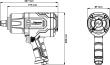 VIGOR Schlagschrauber ∙ V6900 ∙ Lösemoment maximal [Nm]: 2300 Nm ∙ 3/4 Zoll (20 mm) Vierkant massiv ∙ Hochleistungs-Doppelhammer-Schlagwerk Produktbild img9 S