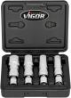 VIGOR Zündkerzen Steckschlüssel Satz ∙ V7002/4 ∙ 3/8 Zoll (10 mm) Vierkant hohl ∙ Außen Doppelsechskant Profil ∙ 4-teilig ∙ 14 ∙ 16 ∙ 18 ∙ 20,8 ∙ Anzahl Werkzeuge: 4 Produktbild img7 S