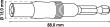 VIGOR Bithalter ∙ mit Gelenk ∙ V7600 ∙ 1/4 Zoll (6,3 mm) Sechskant massiv ∙ 1/4 Zoll (6,3 mm) Sechskant hohl ∙ 88 mm Produktbild img10 S