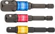 VIGOR Steckschlüssel Adapter Satz ∙ V7603/3 ∙ 1/4 Zoll (6,3 mm) Sechskant massiv ∙ 1/4 Zoll (6,3 mm) Vierkant massiv, 3/8 Zoll (10 mm) Vierkant massiv, 1/2 Zoll (12,5 mm) Vierkant massiv ∙ 3-teilig ∙ Anzahl Werkzeuge: 3 Produktbild img1 S