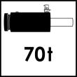 VIGOR Druck Hydraulikzylinder ∙ 70 Tonnen ∙ V8321 ∙ 2-teilig ∙ Anzahl Werkzeuge: 2 Produktbild img4 S