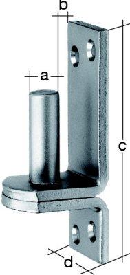 Kloben auf Platte, DI-Haken Produktbild img1 L