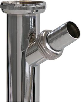 Waschtisch-Verstellrohr für Siphon mit Anschlussmöglichkeit eines Geräteablaufschlauches Produktbild img1 L