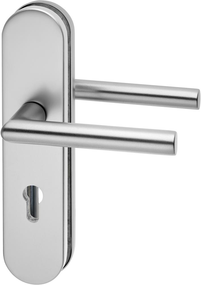 Zimmertür-Schutz-Drückergarnitur Logo 8743/7203, Edelstahl Produktbild img1 L