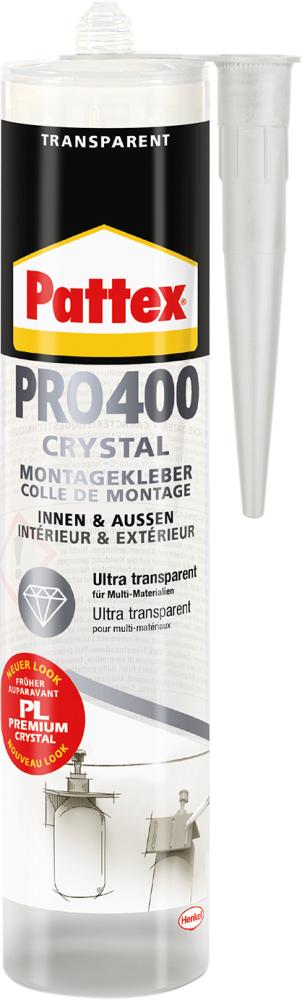 Pattex® Montagkleber PRO400 CRYSTAL Produktbild img1 L