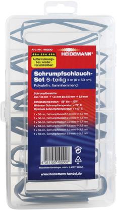 Schrumpfschlauch-Set 6-teilig, 3 m (6 x 50 cm) Produktbild img1 L