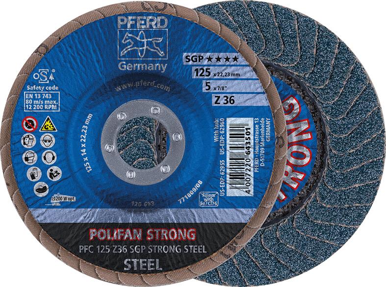 Fächerschleifscheibe POLIFAN Z SGP STRONG STEEL Produktbild img1 L