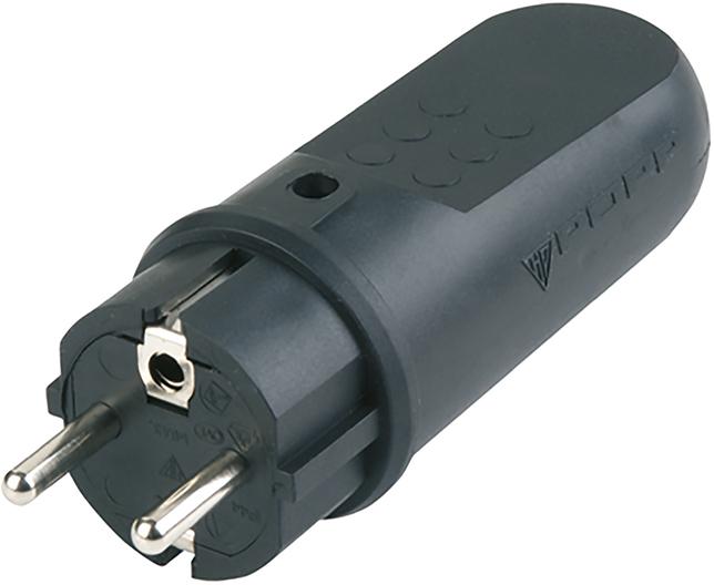 Stecker, Gummi ISO-Einsatz, schwarz REV Produktbild img1 L