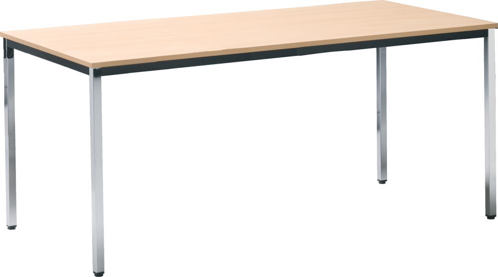 Tisch 800 x 800 mm chrom / Buche Produktbild img1 L