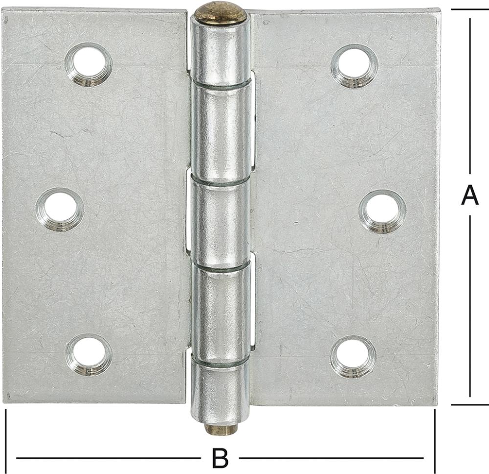 Scharnier, kantig Produktbild img1 L