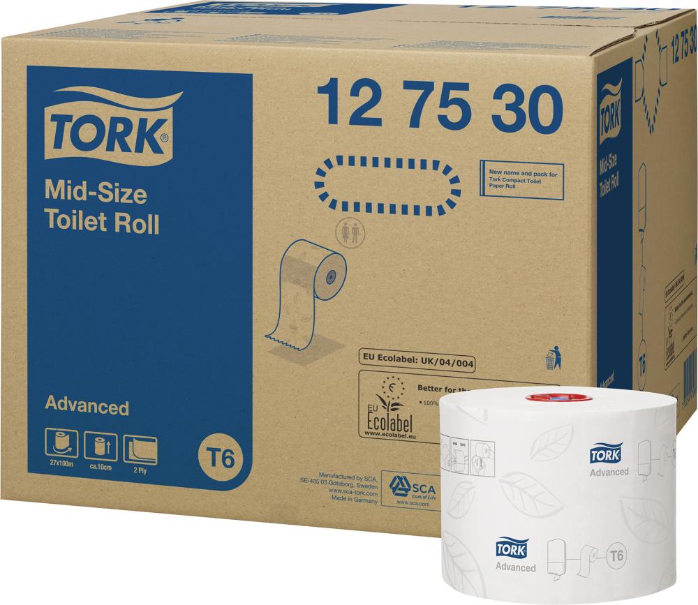 Toilettenpapier TORK® Advanced Midi T6 Produktbild img1 L