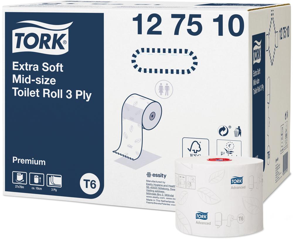 Toilettenpapier TORK® Premium Midi T6 Produktbild img1 L