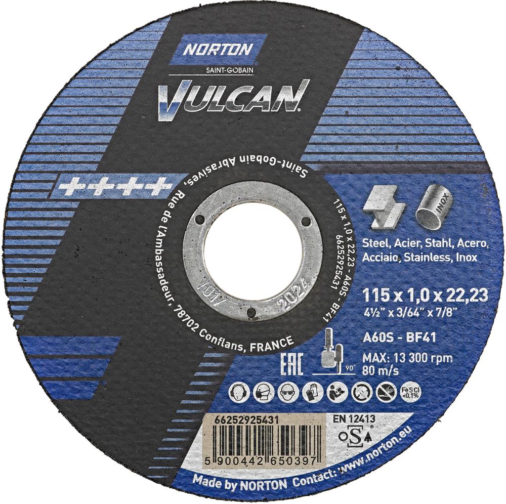 Trennscheibe VULCAN für Stahl und Edelstahl Produktbild img1 L