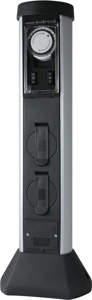 Steckdose 2-Fach mit Zeitschaltuhr IP 44 Produktbild img1 L