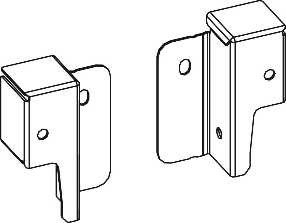 ArciTech Set Rückwandverbinder, Höhe 78 mm Produktbild img1 L