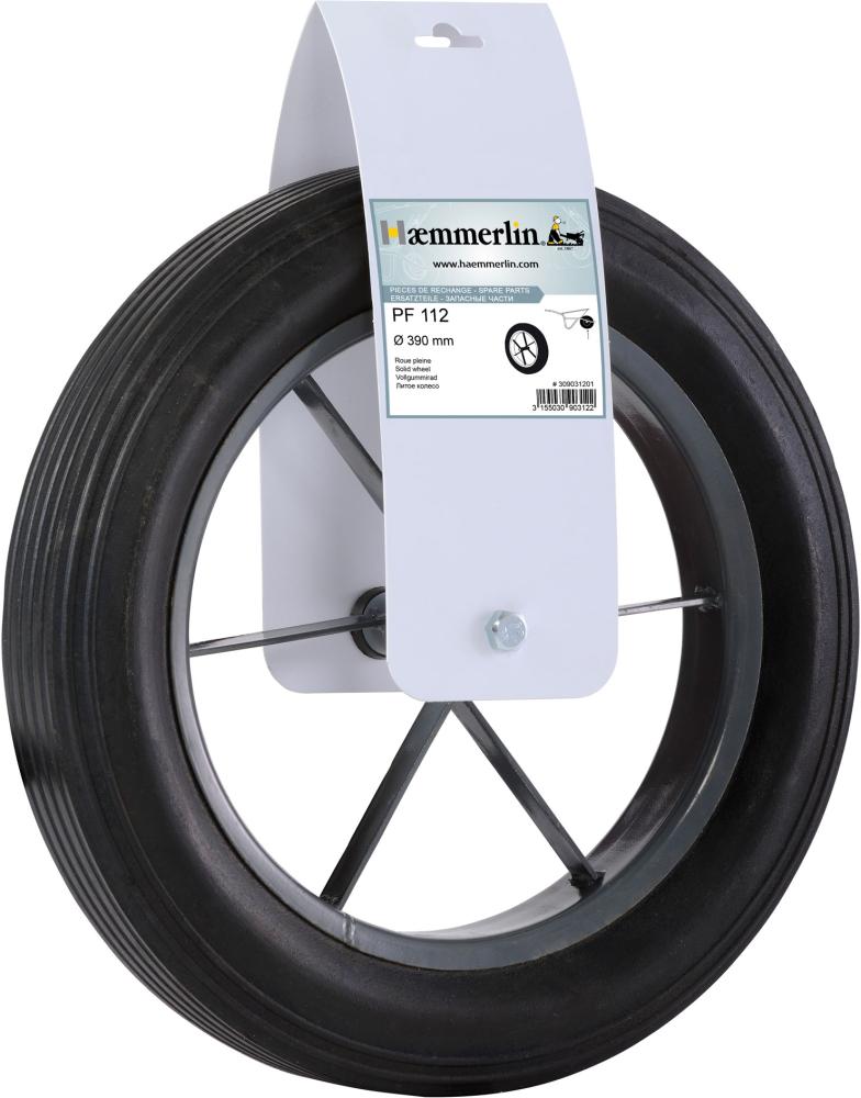 Ersatz-Vollgummirad für Schubkarren Produktbild img1 L