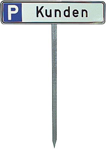 Einschlagpfosten H750 mm für Parkplatzschild SafetyMarking Produktbild img1 L