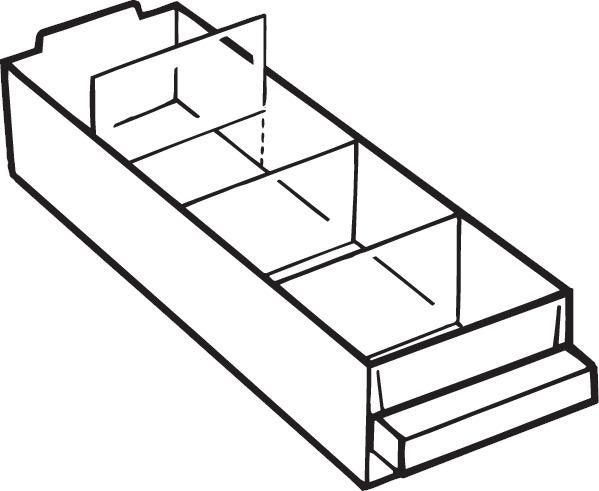 Trennwand-Satz für Schubladen der Serie 250 Produktbild img1 L
