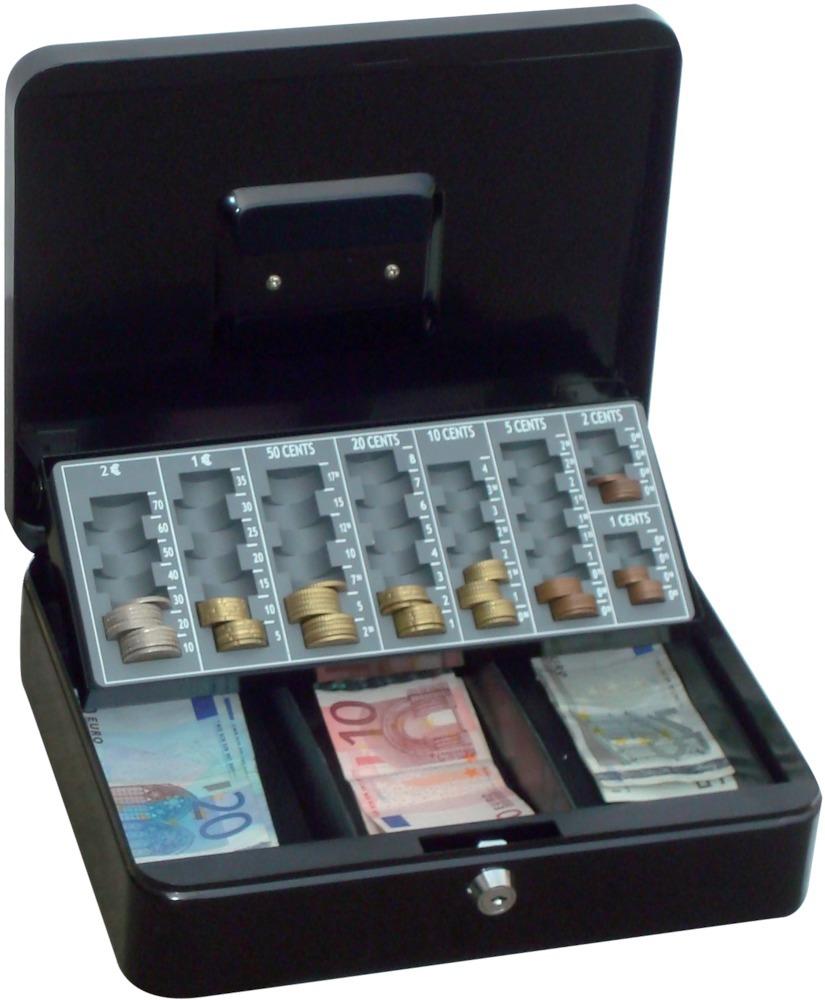 Geldkassette,schwarz Euroein.,300x240x90 Produktbild img1 L