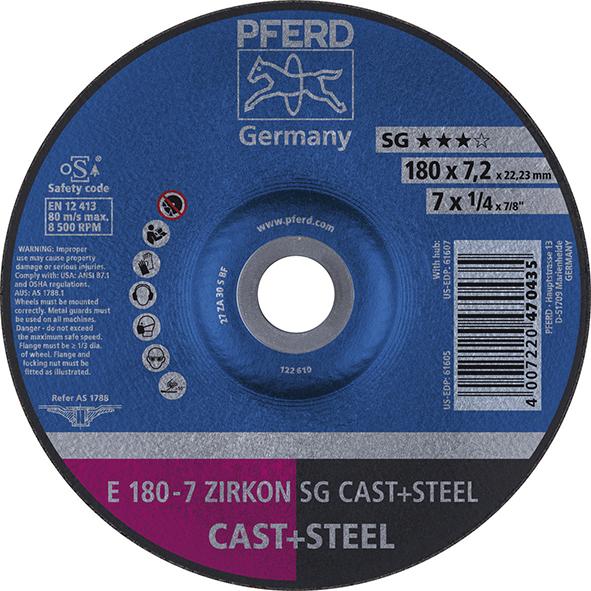 Schruppscheibe ZIRKON SG CAST + STEEL für Stahl und Guss Produktbild img1 L