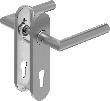 FS-Türdrücker-Kurzschild-Garnitur BASE-4 8906, Edelstahl Produktbild img1 S