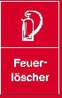 Warnschild "Feuerlöscher" Produktbild img1 S
