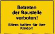 Verbotsschild "Betreten der Baustelle verboten" 400 x 250 Produktbild img1 S