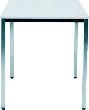Tisch 800x800 mm chrom/lichtgrau Produktbild