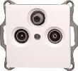 Antennensteckdose mit drei Ausgängen TV/RF/SAT UP Produktbild img1 S