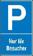 Parkplatzschild Alu B400xH600 mm Nur für Besucher SafetyMarking Produktbild img1 S