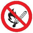 Verbotsschild, Feuer, offenes Licht und Rauchen verboten Produktbild img1 S