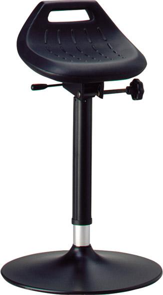 Bimos Stehhilfe 9454-2000Integralschaum schwarz Sitzhöhe 650-850 mm mit Tellerfuß Produktbild img1 L
