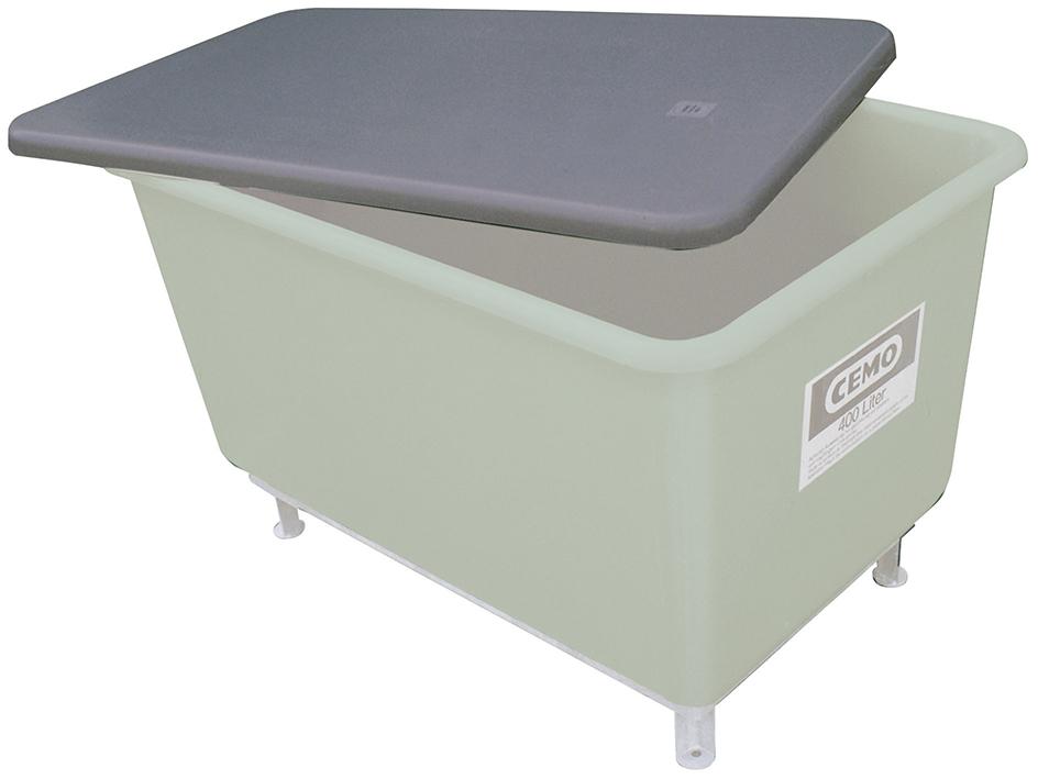 Flachdeckel für Behälter 3300 l grau CEMO Produktbild img1 L