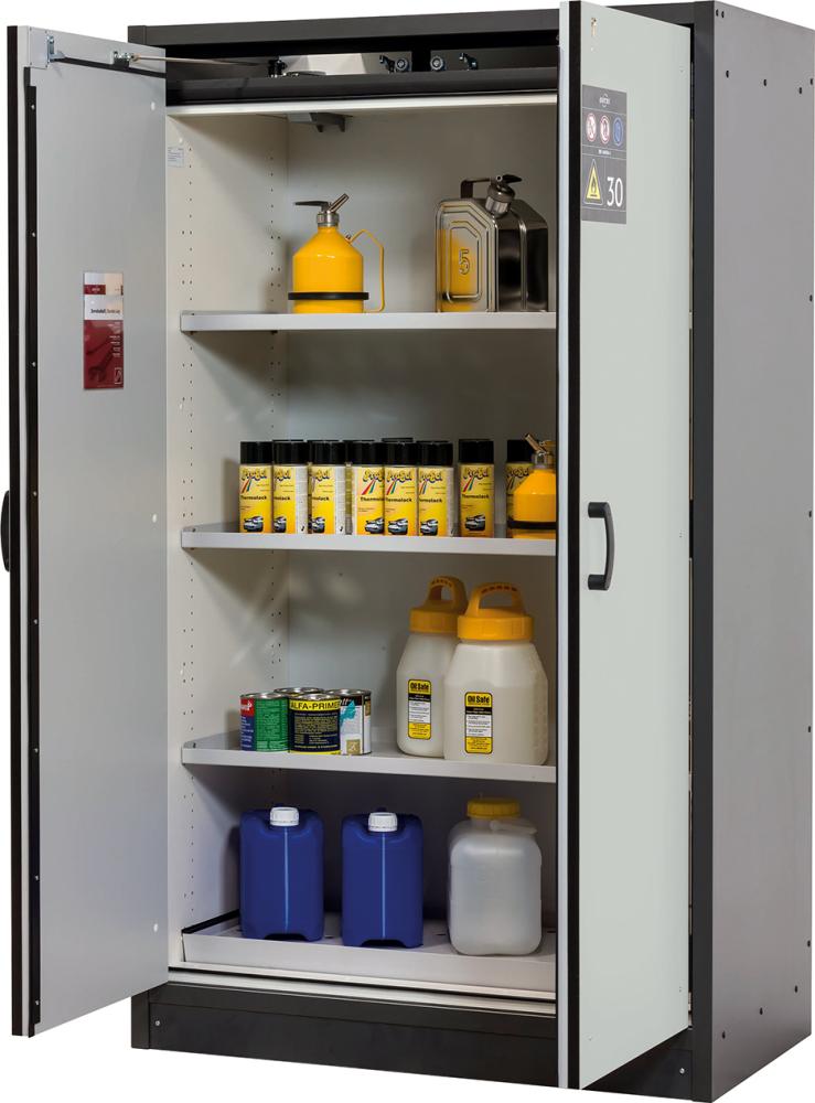 Schrank Q-Classic-30 1164x1947 2Tür.3FB,Grau Produktbild img1 L