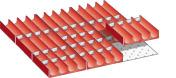 Muldeneinsatz-Set für FH 50 mm 27x27 E 4-tlg,9 Mulden,40 Wände D 33 mm LISTA Produktbild img1 L