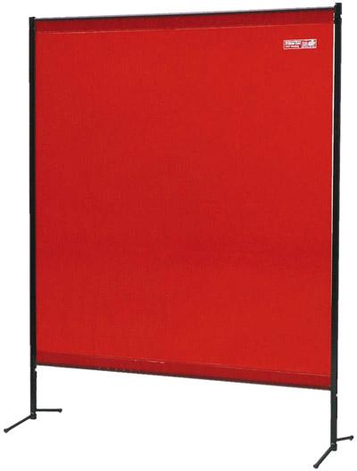 TransEco Schutzwand,0,4mmrot-ora,B2000xH1870mm,BS SINOtec Produktbild img1 L